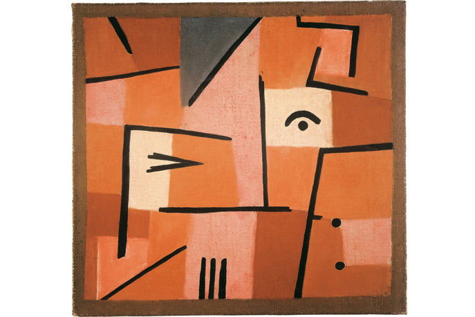 Gemälde von Paul Klee, Blick aus Rot, 1937
