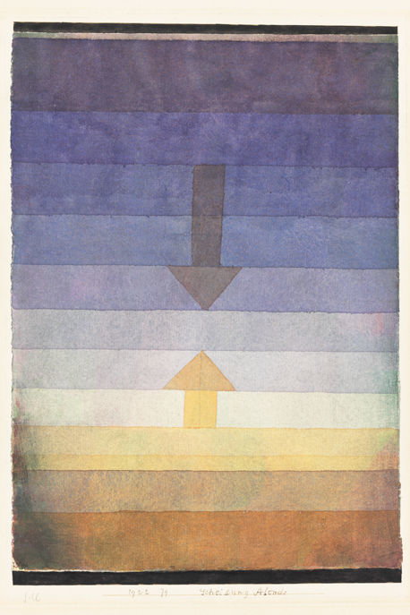 Abbildung des Werks "Scheidung Abends" von Paul Klee