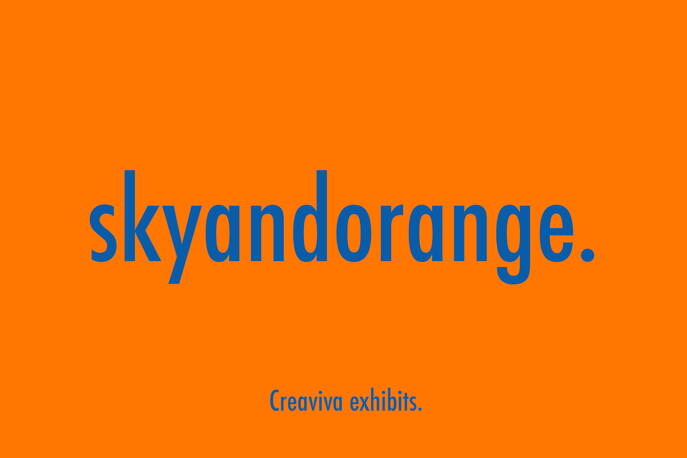 Internal Page: Interactive Exhibition skyandorange. Creaviva exhibits