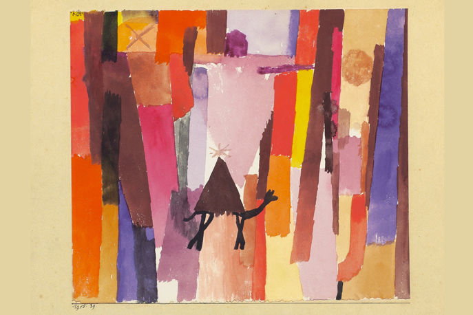 Paul Klee, mit dem braunen Dreieck, 1915
